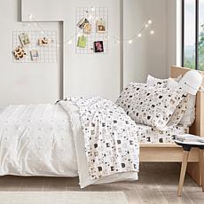 100% Cotton Flannel 4-piece Sheet Set with Novelty Print