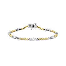 10K Two-Tone 3/4ctw Diamond Fashion Bracelet