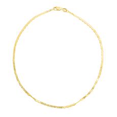 10K Yellow Gold Classic Mariner Bracelet with Lobster Clasp