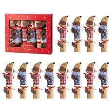 12-Pack Christmas Party Crackers with Dog Design
