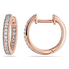 hsn diamond hoop earrings