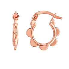 Shop 14K Rose Gold 1cm Thick Huggie Earrings | Carbon & Hyde