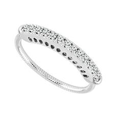 14K White Gold 1/5ctw Diamond Flexible Engagement Ring