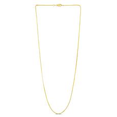 14K Yellow Gold 0.87mm Box Chain Necklace - 30"