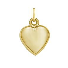 14K Yellow Gold Small Heart Pendant