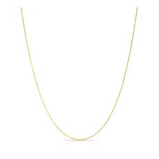 18" 14K Gold Cable Chain