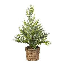 18-in Christmas Tree with 15 LED Lights by Nearly Natural