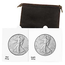 2024 & 2025 Uncirculated Silver Eagles with Star and Eagle Privy Marks
