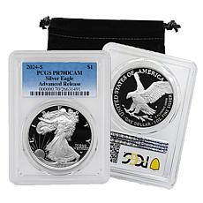 2024-S PR70 DCAM PCGS Advance Release Deep Cameo Silver Eagle Dollar