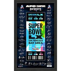 2025-26 NFL AFC Champions Super Bowl LX Commemorative Display