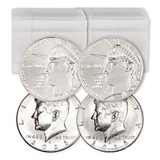 2025 Kennedy & 2026 Liberty Half Dollar Rolls Uncirculated P & D Mint