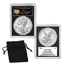 2026 MS70 PCGS FDOI W-Mint Silver Eagle Signed by Paul Balan