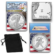 2026 PR70 FDOI LE 776 Silver Eagle w/250th Anniversary Liberty Privy