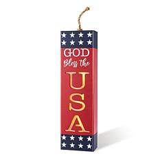 24.75"H Patriotic Firecracker Porch Decor with Lights