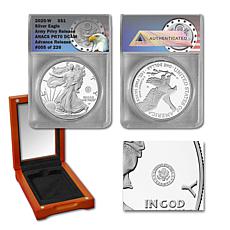 '25 PR70 W-Mint Advance Release LE 226 Silver Eagle w/Army Privy Mark
