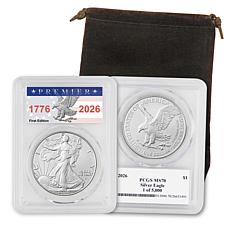 '26 MS70 PCGS 1st Edition 1 of 5000 Silver Eagle 40th Anniversary Coin