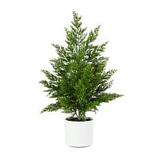 28-in Real Touch Christmas Spruce Pine by Nearly Natural