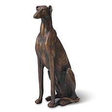 30.25"H MGO Sitting Greyhound Dog Statue