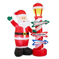 7FT Lighted Inflatable Santa Claus Outdoor Decor