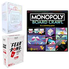 Adult Party Game Bundle: Truth or Drink, Monopoly Board Crawl & Fea...
