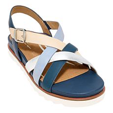 Aetrex® Carmen Leather Casual Sandal