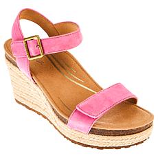 Aetrex® Sydney Suede/Jute Orthotic Espadrille Sandal