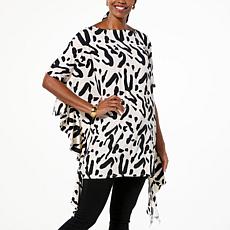 Allison Brown NY Side Ruffle Printed Top