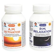 A.M. Activator & P.M. Relaxation 2-Bottle Bundle - 180 + 180 Capsules