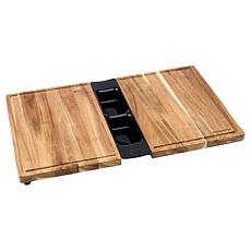 Anchor Hocking Swing & Stretch Cutting Board & 2 Prep Cups