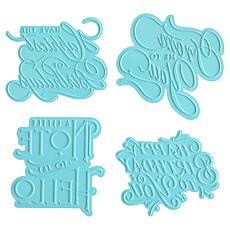 Anna Griffin® Gilded Sentiment Birthday/Friends Hot Foil Plates 4-pack