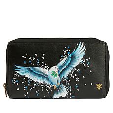Anuschka Hand-Painted Leather Travel Jewelry Case