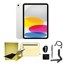 Apple iPad 11" 11th Gen Silver 256GB Wi-Fi Bundle w/Case & Voucher