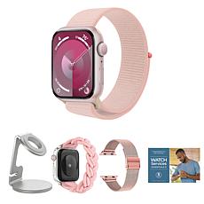 Apple Watch Series 9 with Bands, Charger & Stand