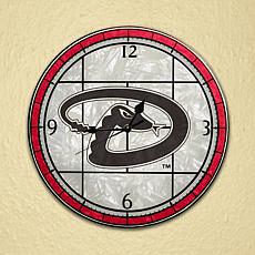Art Glass Wall Clock - Arizona Diamondbacks