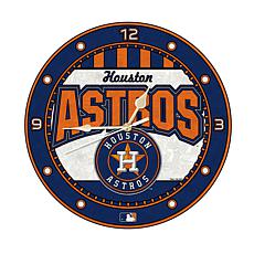 Art Glass Wall Clock - Houston Astros