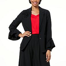 "As Is" Allison Brown NY Bahamian Ruffle Blazer