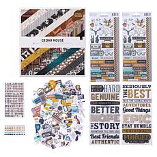 "As Is" American Crafts Cedar House Paper Collection