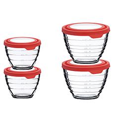 "As Is" Anchor Hocking 8-piece TrueSeal 4-in-1 Prep & Store Bowl Set