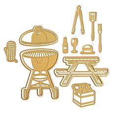 "As Is" Anna Griffin® 3D BBQ Scene Dies - Set of 14
