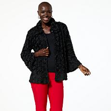 "As Is" Antthony Embellished Rosette Button-Front Jacket