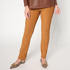 "As Is" Antthony Ottoman Knit Pull-On Straight Leg Pant