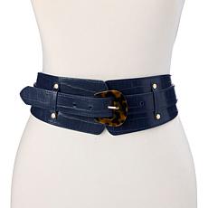 "As Is" Antthony Stretch Belt with Oversized Resin Buckle