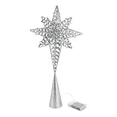 "As Is" august & leo 19" LED Jeweled Bethlehem Star Tree Topper