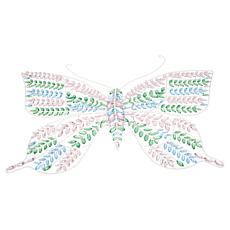 "As Is" august & leo Acrylic Jewel Butterfly Wall Light with Timer