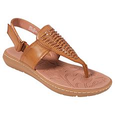 "As Is" BareTraps® Quincy Thong Sandal Wedge