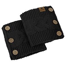 "As Is" Bearpaw 1 Pack Cable Button Boot Topper