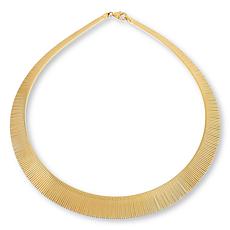 "As Is" Bellezza 17" Bronze Omega-Link Chain Necklace