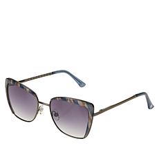 "As Is" Bethenny Combo Cat-Eye Sunglasses with Case and Cleaning Cloth