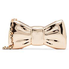 "As Is" Betsey Johnson Metal Bow Crossbody Clutch