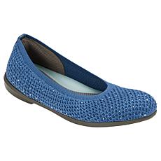 "As Is" BZees Kallie Mesh Knit Rhinestone Flat